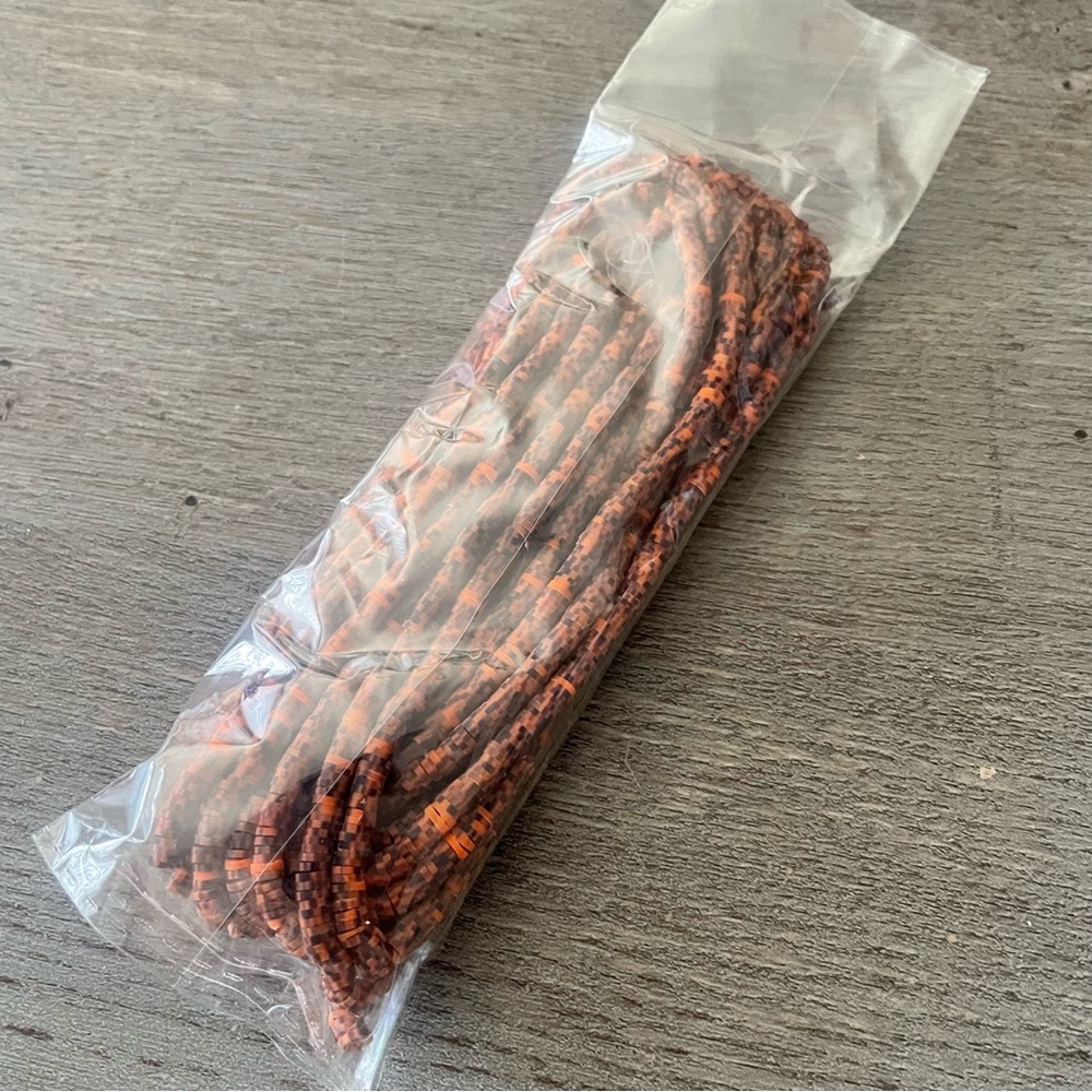 Orange and Black Tie Dye Heishi Beads